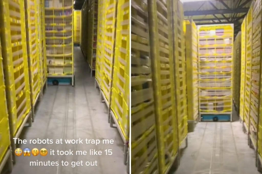 I'm an Amazon worker and "trapped in a warehouse by bots"