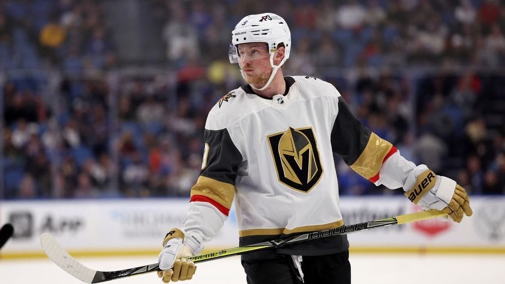 Jack Eichel of the Vegas Golden Knights boos fans at the return to Buffalo