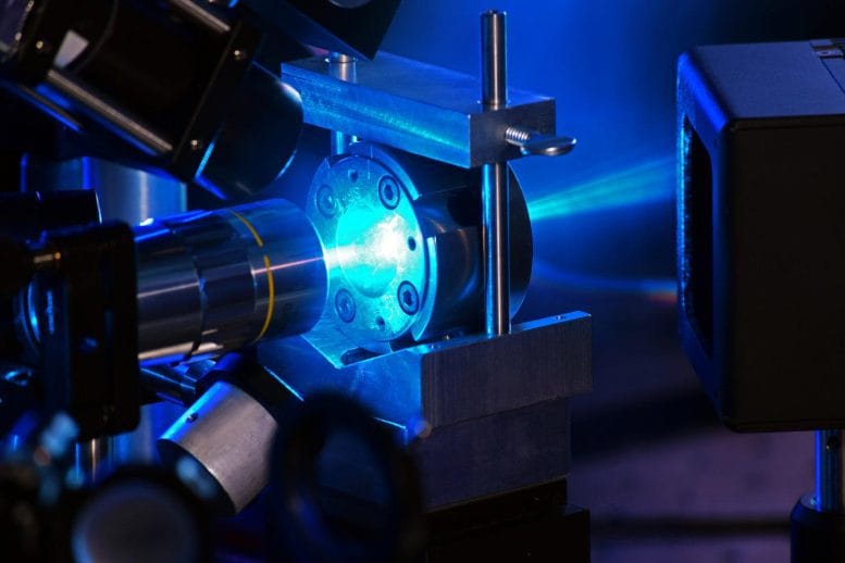Laser heating in a diamond anvil cell